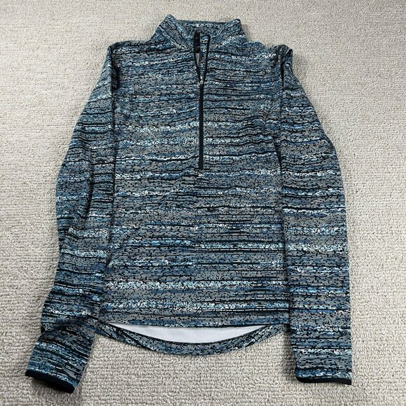 Nike Tops - Nike Pro Dri-Fit 1/4 Zip Shirt Blue Black Women’s Size Small